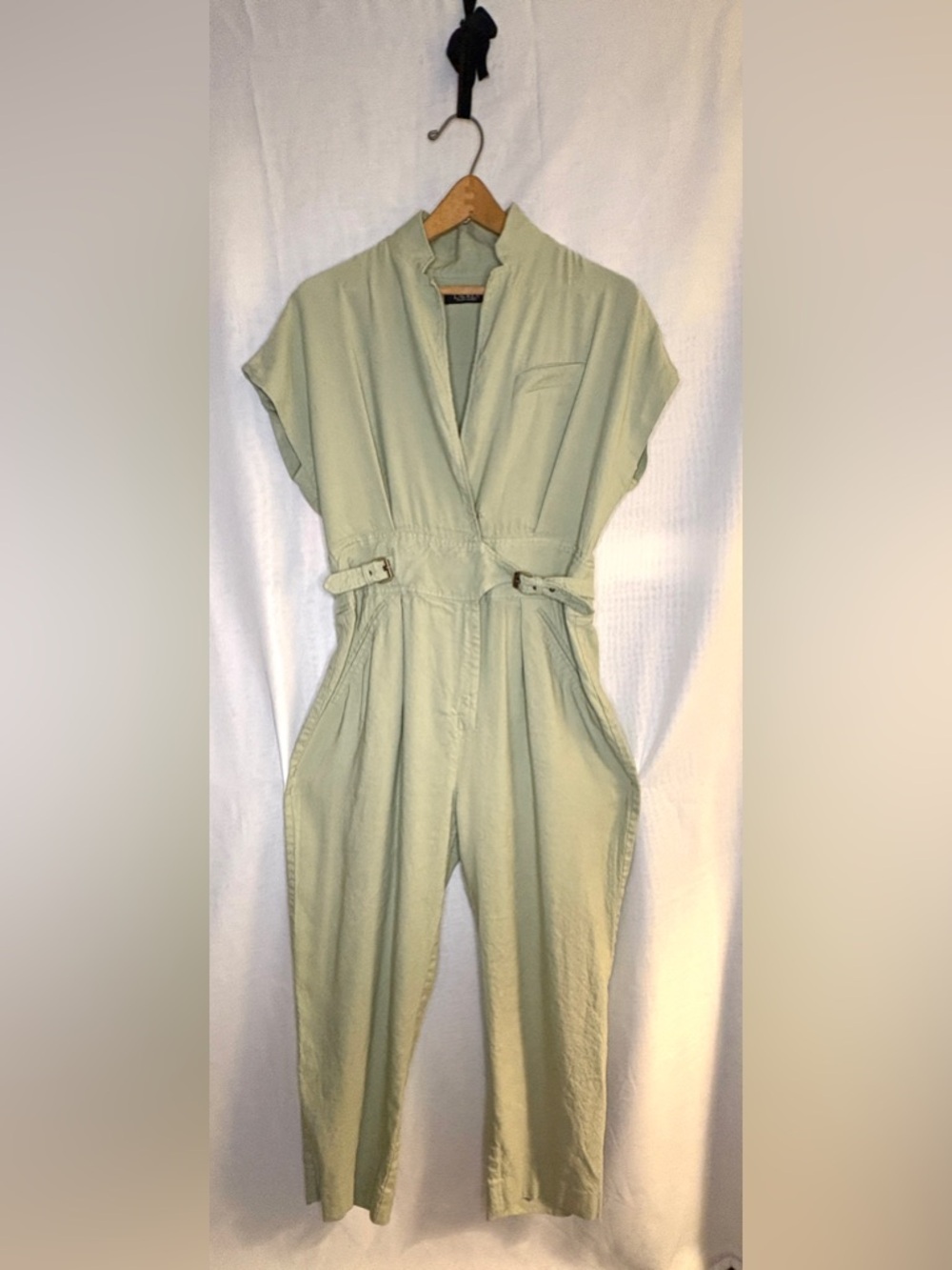 Lauren Ralph Lauren Yazetie Light Sage Utility Jumpsuit
